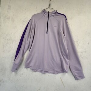 Nike Dri Fit Running Athletic Jacket‎ Purple Size Large Womens